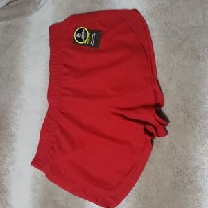 Lot of 2 Athletic Works Sport Running Shorts Red Woman Size XXL